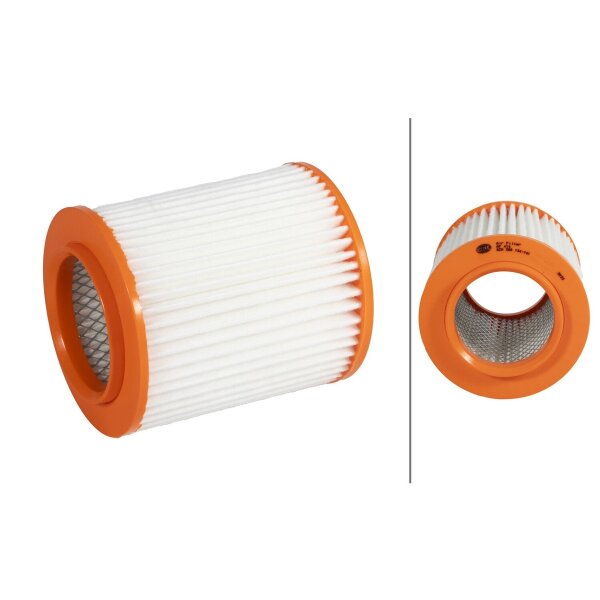 Air Filter insert HELLA Filtration-Expertise suitable for AUDI A8