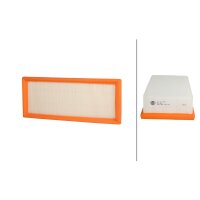 Air Filter insert 334 x 134 mm HELLA suitable for e.g....