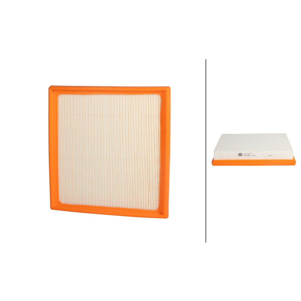 Air Filter insert 235 x 238 mm HELLA suitable for BMW 3 Series and others