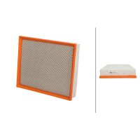 Air Filter insert 313 x 260 mm HELLA IAM-Expertise fits...