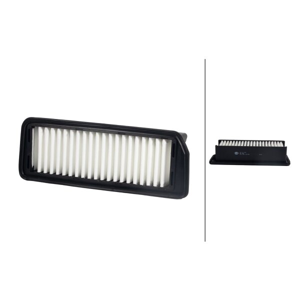 Air Filter insert 260 x 97 mm HELLA suitable for SUZUKI CELERIO