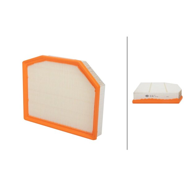 Air Filter insert 284 x 227 mm HELLA suitable for BMW X3 and others