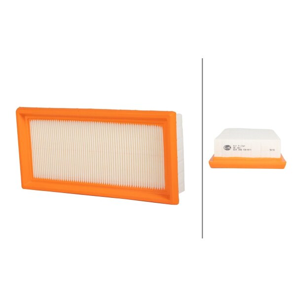 Air Filter insert 243 x 120 mm HELLA suitable for SUZUKI SWIFT and others