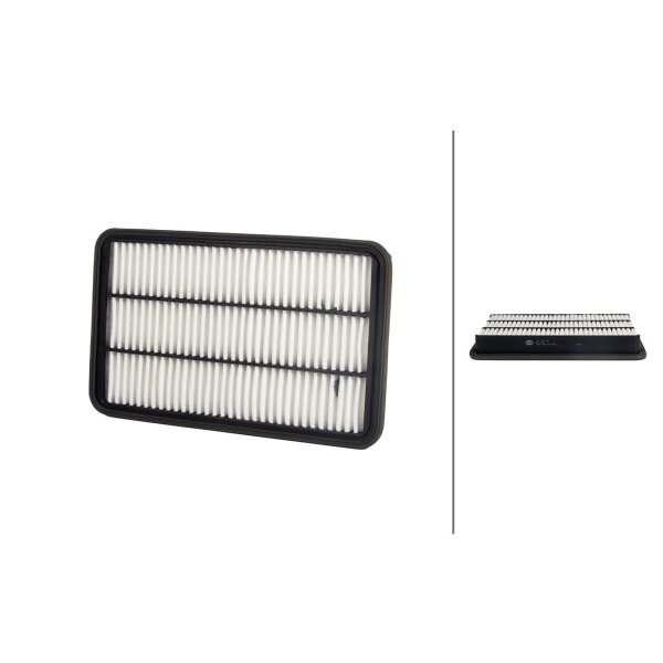 Air Filter insert 310 x 186 mm HELLA suitable for TOYOTA AVALON