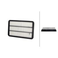 Air Filter insert 310 x 186 mm HELLA suitable for TOYOTA...