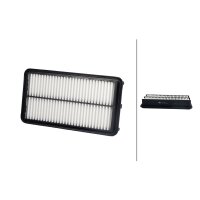 Air Filter insert 302 x 158 mm HELLA IAM-Expertise fits...