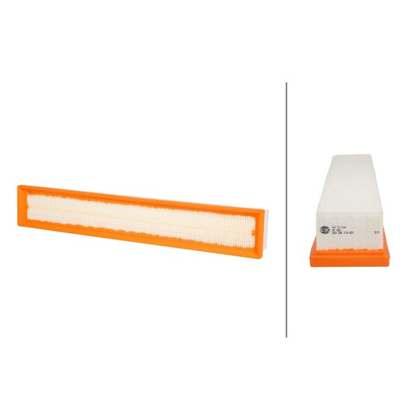 Air Filter insert 518 x 85 mm HELLA for MERCEDES-BENZ C-CLASS and others