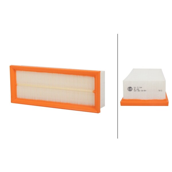 Air Filter insert 268 x 108 mm HELLA suitable for e.g. ROVER 200