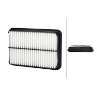 Air Filter insert 258 x 177 mm HELLA suitable for HYUNDAI...