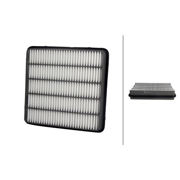 Air Filter insert 316 x 300 mm HELLA IAM-Expertise fits TOYOTA LAND