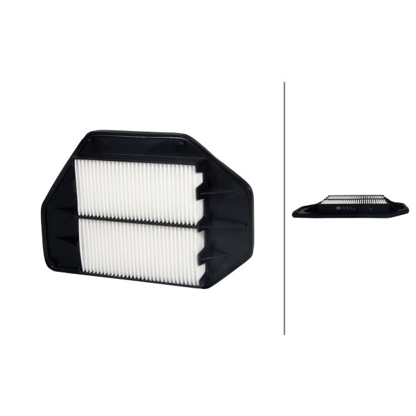 Air Filter insert 324 x 214 mm HELLA IAM-Expertise fits HONDA CIVIC