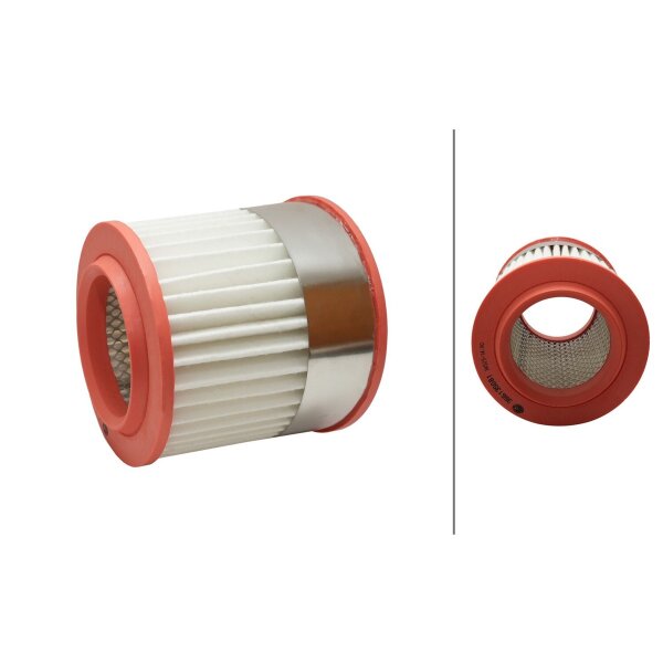 Air Filter insert HELLA Filtration-Expertise suitable for AUDI A8