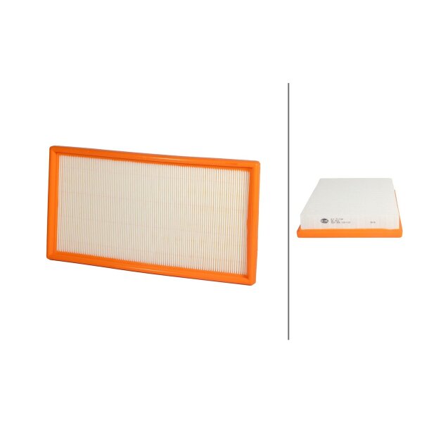 Air Filter insert 350 x 185 mm HELLA suitable for e.g. VOLVO S70