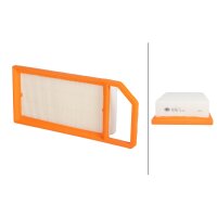 Air Filter insert 356 x 152 mm HELLA suitable for PEUGEOT...