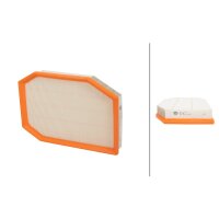 Air Filter insert 294 x 202 mm HELLA suitable for BMW 5...