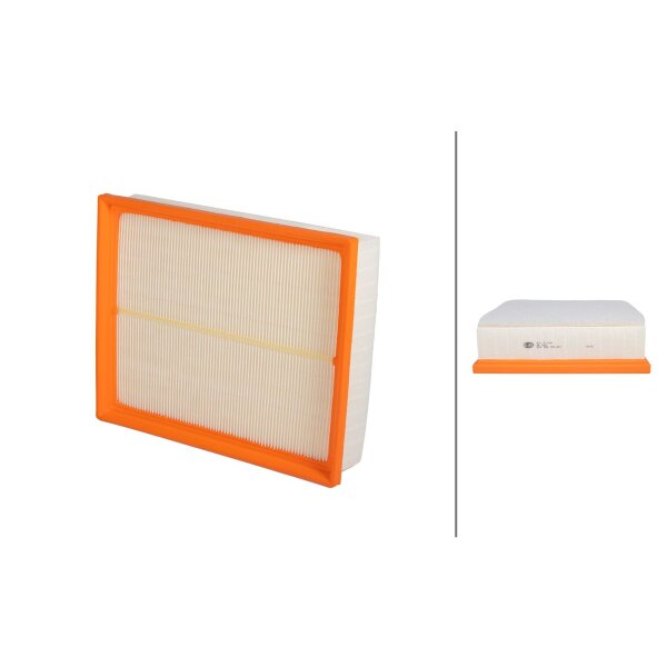 Air Filter insert 284 x 231 mm HELLA IAM-Expertise suitable for AUDI A1