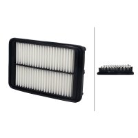 Air Filter insert 257 x 165 mm HELLA suitable for HYUNDAI...