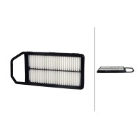 Air Filter insert 355 x 158 mm HELLA IAM-Expertise...