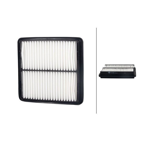Air Filter insert 210 x 200 mm HELLA suitable for e.g. DAEWOO LANOS