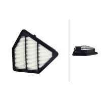Air Filter insert 252 x 223 mm HELLA IAM-Expertise fits...