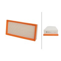 Air Filter insert 325 x 150 mm HELLA suitable for BMW 5...