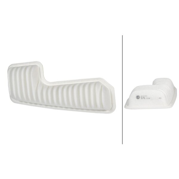 Air Filter insert 335 x 171 mm HELLA IAM-Expertise fits TOYOTA RAV