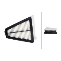 Air Filter insert 210 x 178 mm HELLA suitable for RENAULT...