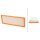 Air Filter insert 397 x 150 mm HELLA suitable for FORD MONDEO and others