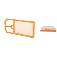 Air Filter insert 417 x 187 mm HELLA IAM-Expertise...