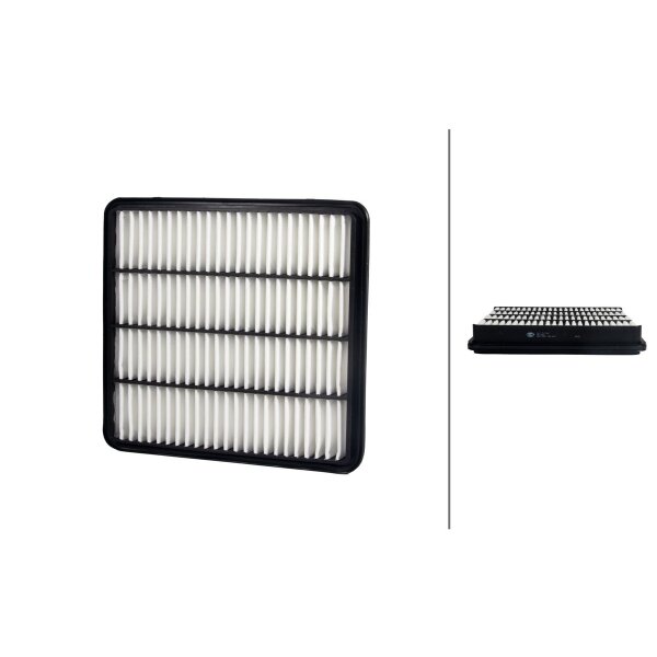 Air Filter insert 315 x 295 mm HELLA IAM-Expertise suitable for e.g. TOYOTA LAND