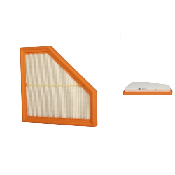 Air Filter insert 260 x 241 mm HELLA suitable for BMW 3 Series and others