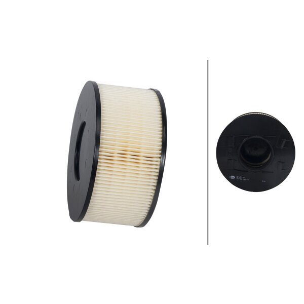 Air Filter insert HELLA Filtration-Expertise suitable for e.g. BMW