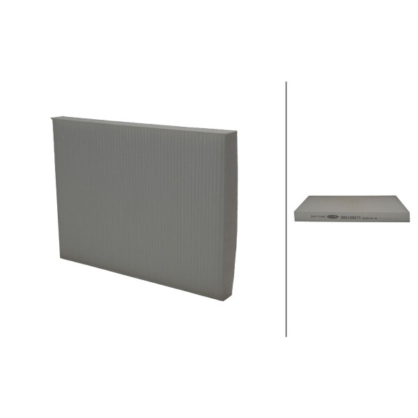 Cabin Filter Pollen Filter 280 x 206 mm HELLA for e.g. VW PASSAT