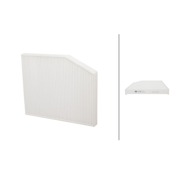 Cabin Filter Pollen Filter 284 x 232 mm HELLA for e.g. FORD TRANSIT