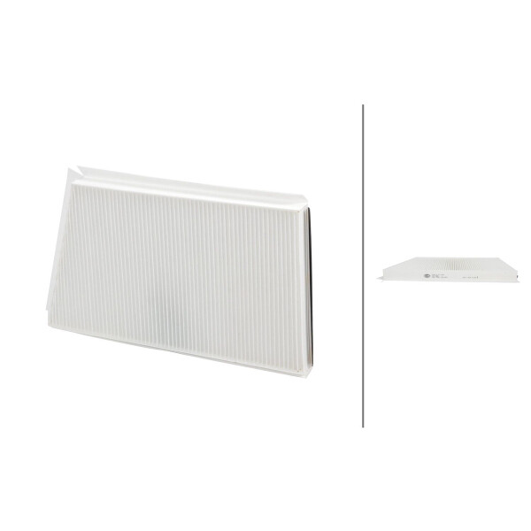 Cabin Filter Pollen Filter 332 x 188 mm HELLA for e.g. MERCEDES-BENZ C-CLASS