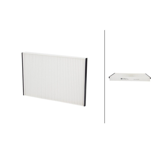 Cabin Filter Pollen Filter 302 x 197 mm HELLA for e.g. OPEL ASTRA