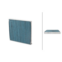 Cabin Filter with antibacterial effect 252 x 235 mm HELLA...