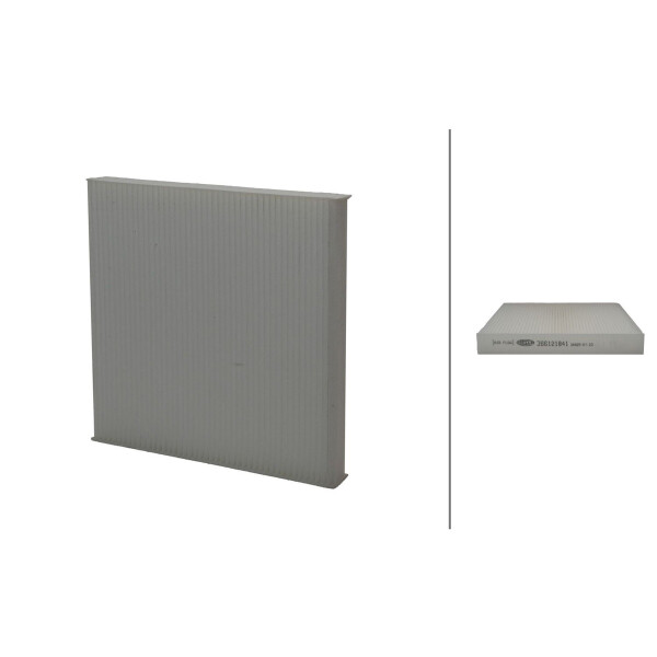 Cabin Filter Pollen Filter 234 x 225 mm HELLA for e.g. HONDA CR-V