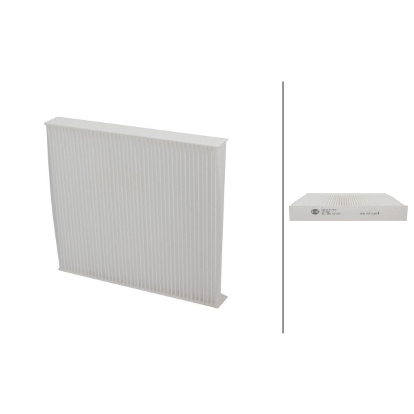 Cabin Filter Pollen filter 222 x 197 mm HELLA for e.g. HONDA CIVIC