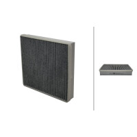 Cabin Filter Activated charcoal filter 238 x 216 mm HELLA...