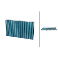 Innenraumfilter Aktivkohle 347 x 205 mm HELLA für...