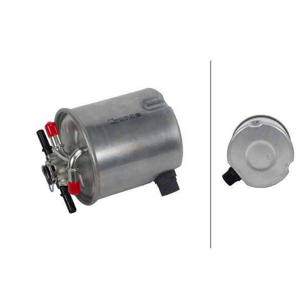 Fuel Filter In-line filter Ø 99 mm HELLA for RENAULT MEGANE and others