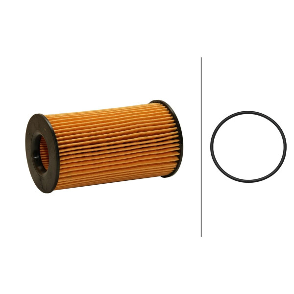 Oil Filter insert Ø 57 mm HELLA IAM-Expertise suitable for e.g. OPEL ASTRA