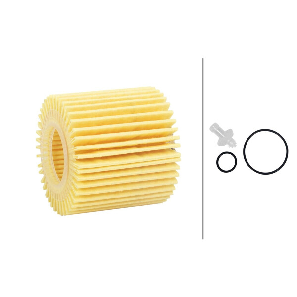 Oil Filter insert Ø 59 mm HELLA IAM-Expertise suitable for e.g. TOYOTA AURIS