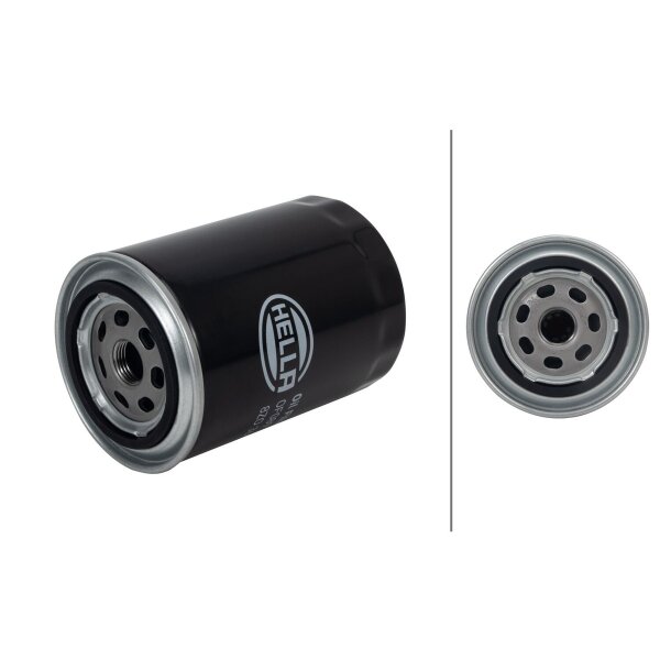 Ölfilter einfach anschraubbar Ø 93 mm HELLA passend für u.a. AUDI A4