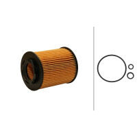 Oil Filter insert Ø 72 mm HELLA IAM-Expertise...