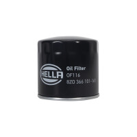 Oil Filter single screw-on Ø 93 mm HELLA suitable...