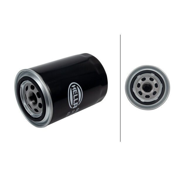 Ölfilter einfach anschraubbar Ø 93 mm HELLA passend für u.a. IVECO DAILY