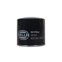 Oil Filter single screw-on Ø 93 mm HELLA suitable...