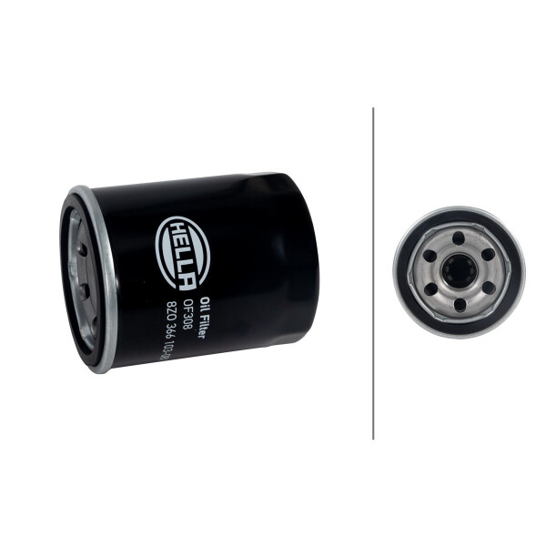 Oil Filter single screw-on Ø 68 mm HELLA IAM-Expertise fits TOYOTA GT